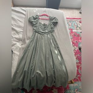 ASTR green midi dress